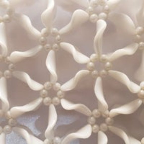 Ladies Fashion Shoulder Crochet Washed White Purse Handbag - Picture 4 of 5